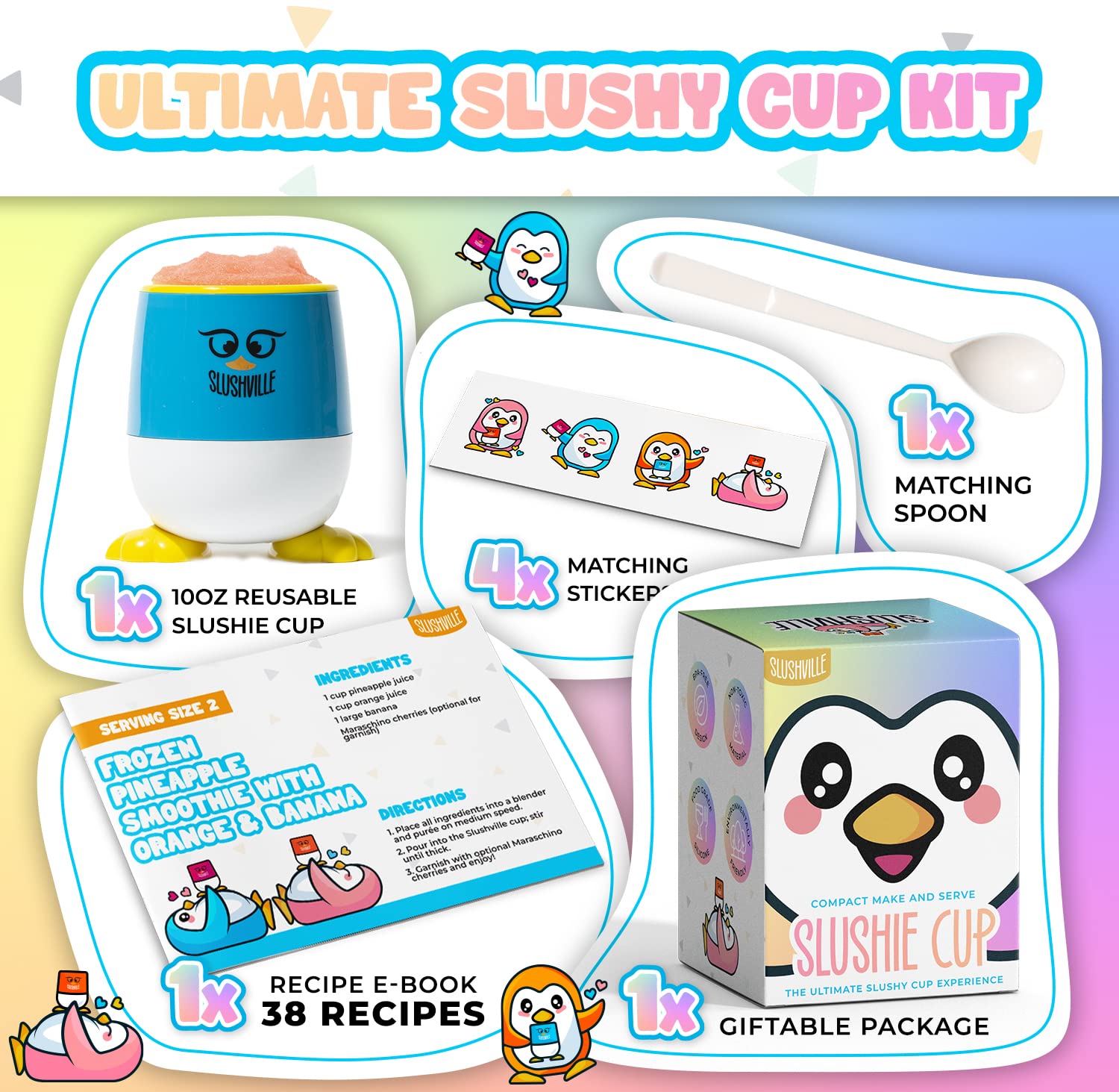 ペンギン仲良しアイスクリーム♡ atoa_ペンギンソフトクリーム-